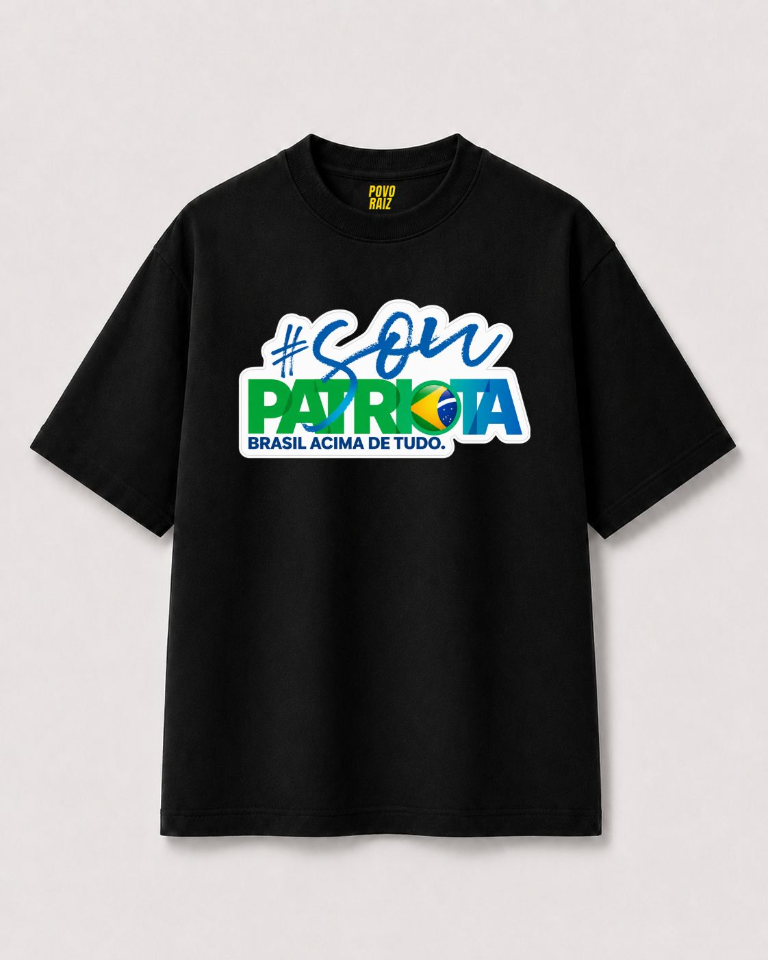 CAMISETA OVERSIZED "SOU PATRIOTA"