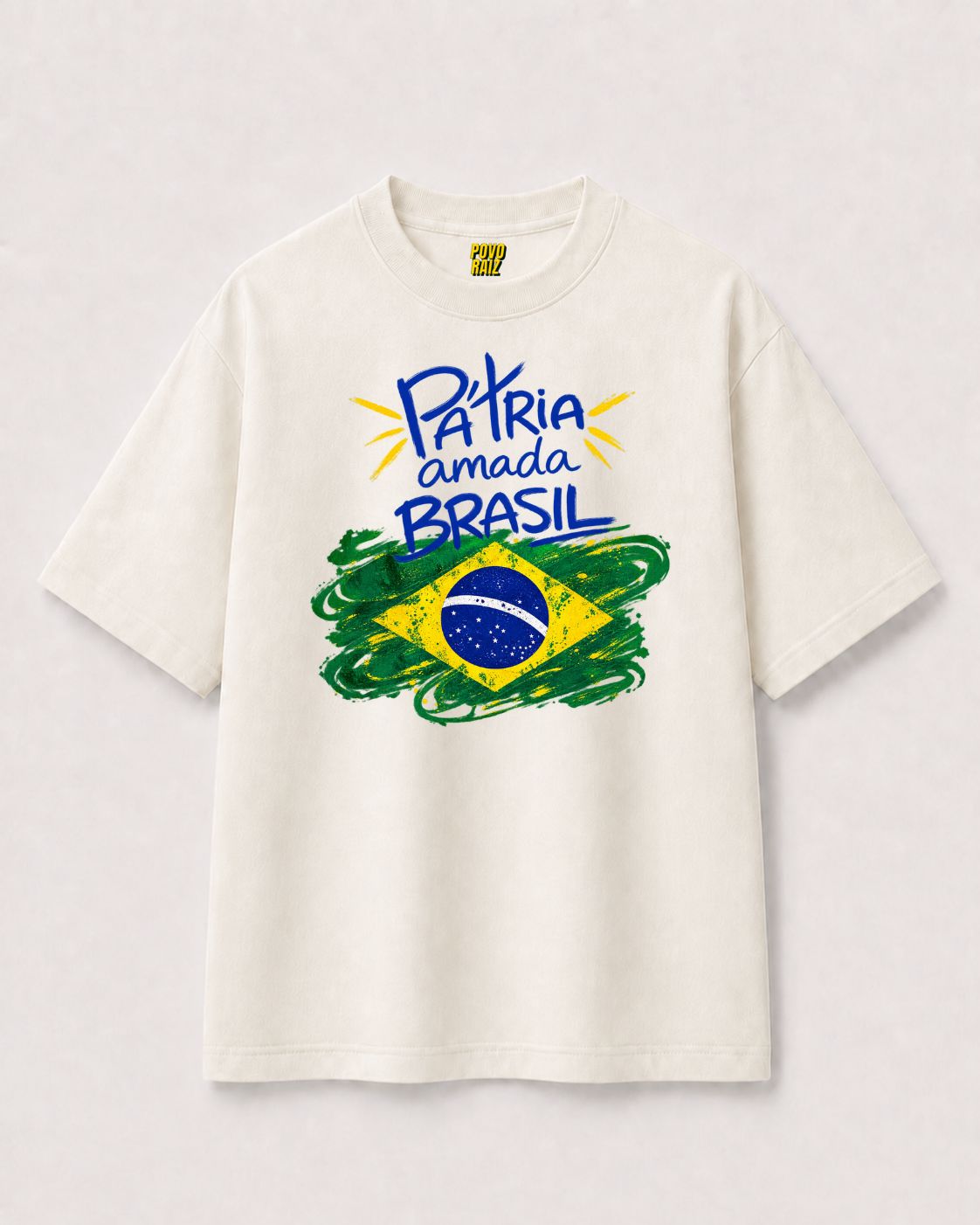 CAMISETA OVERSIZED "PATRIA AMADA BRASIL"