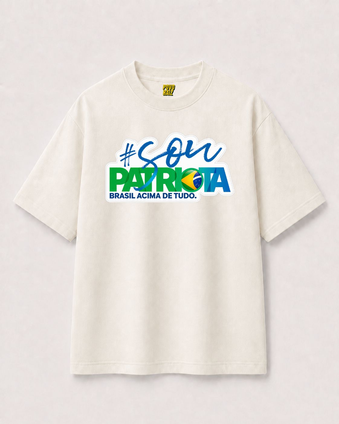 CAMISETA OVERSIZED "SOU PATRIOTA"