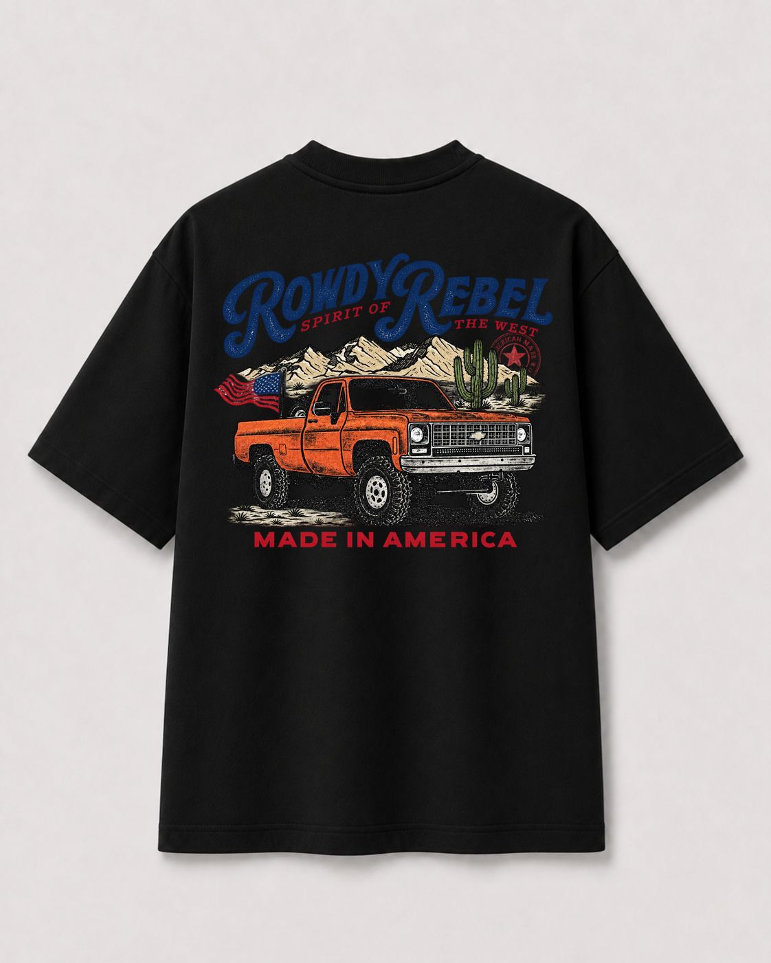 CAMISETA OVERSIZED "ROWDY REBEL"
