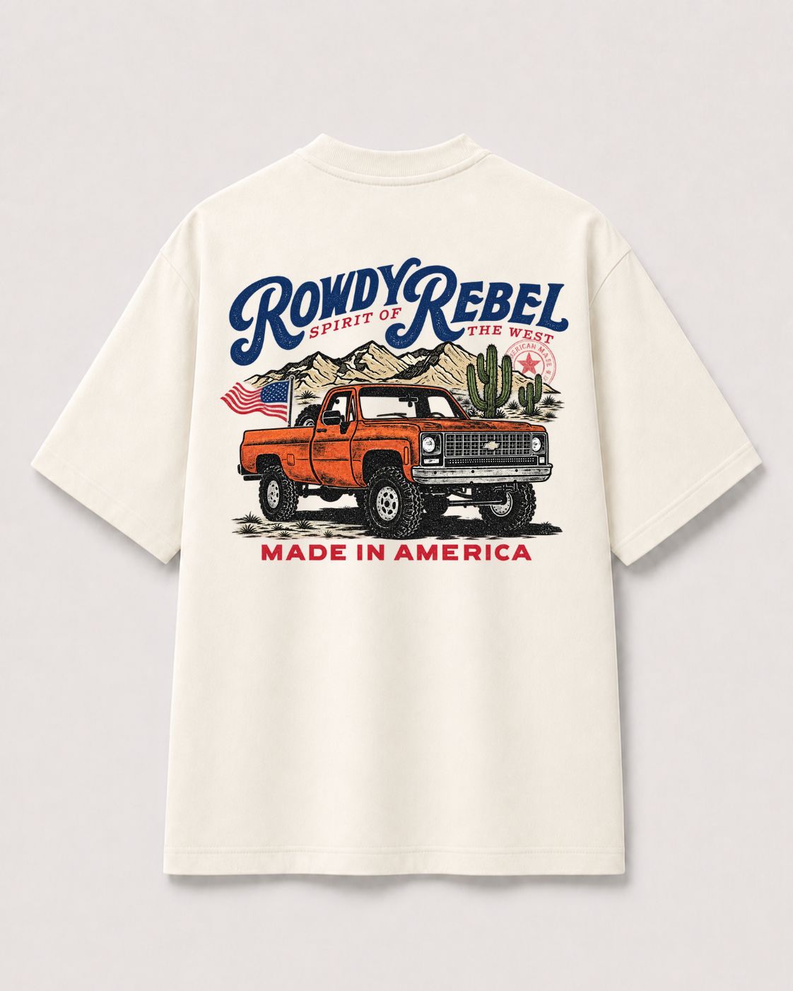 CAMISETA OVERSIZED "ROWDY REBEL"